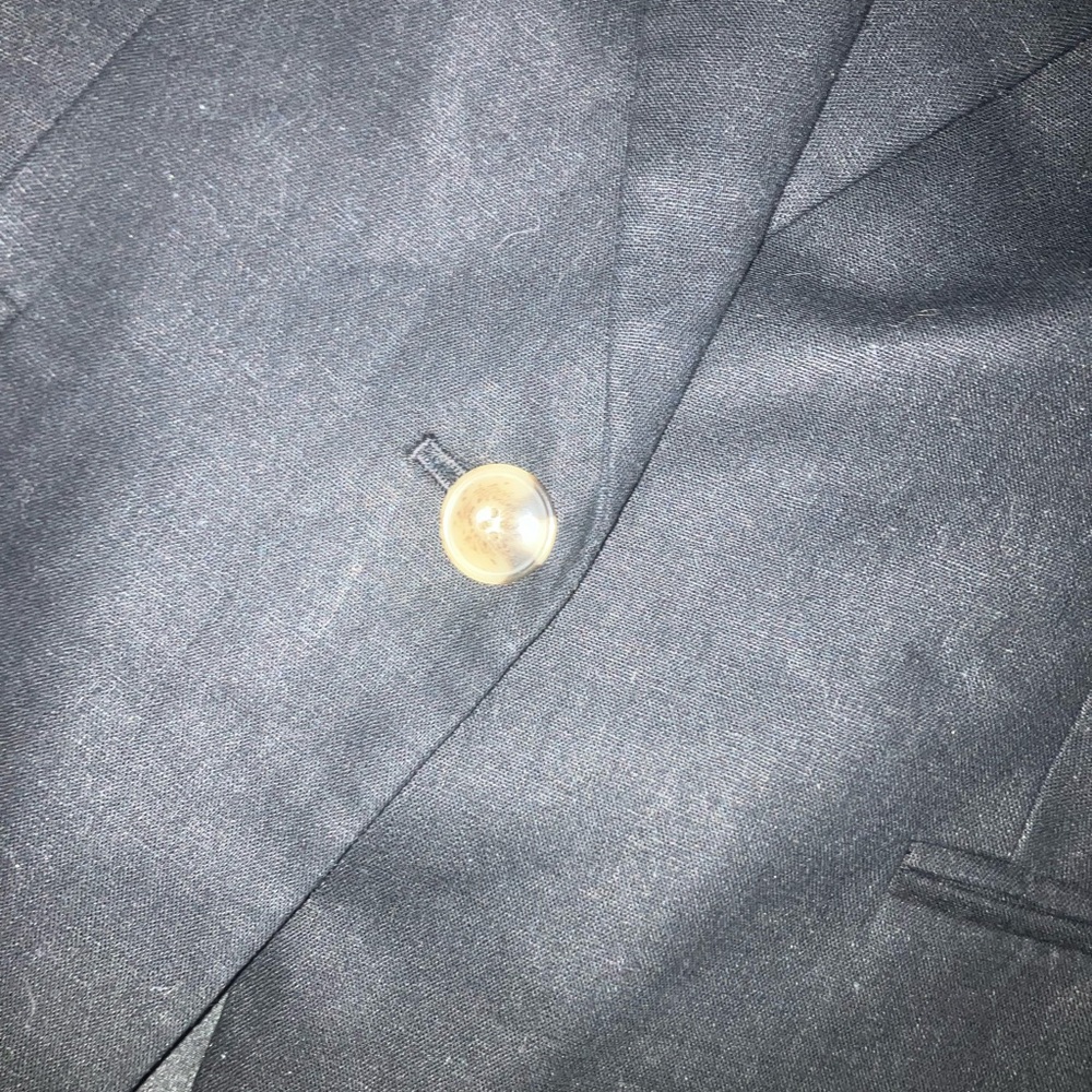 J. Crew Womens Black Petite linen-blend one-button blazer - Picture 9 of 11